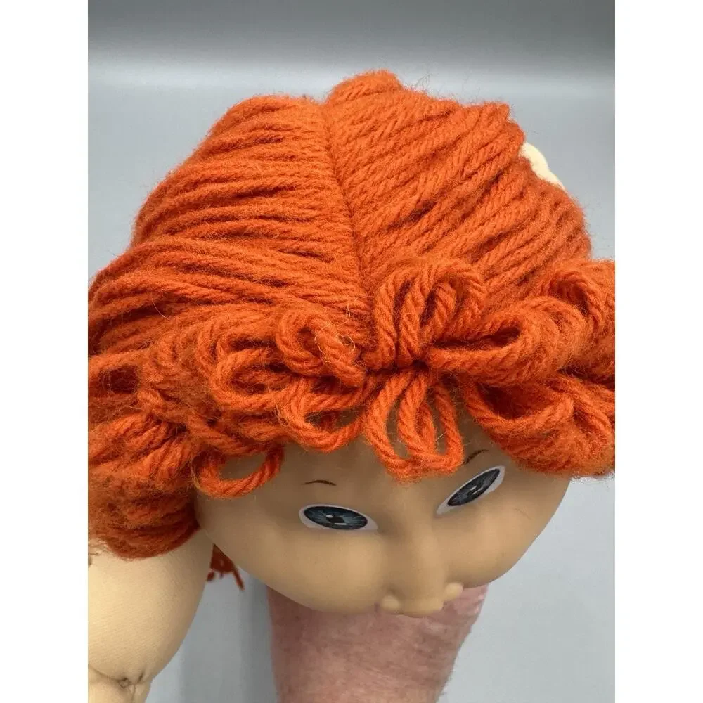 Vintage 1982 Cabbage Patch Kids Doll Red Orange Hair Blue Eyes Dimples Caleco